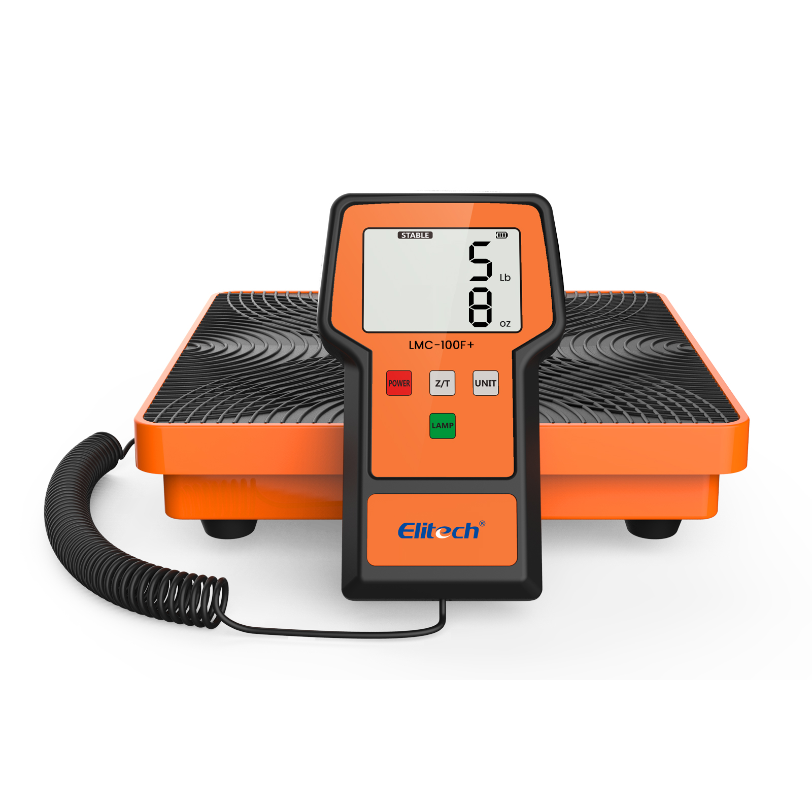 精創(chuàng)LMC-100F+ 冷媒秤110 磅，高精度 HVAC 數(shù)字氟利昂秤帶外殼